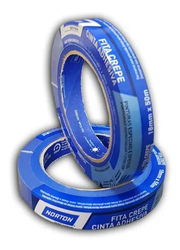 Cinta Industrial Azul Norton. Fácil De Pegar Y Despegar. Tape para Pintar Multisuperficies.