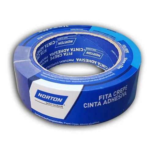 Cinta Industrial Azul Norton. Fácil De Pegar Y Despegar. Tape para Pintar Multisuperficies.