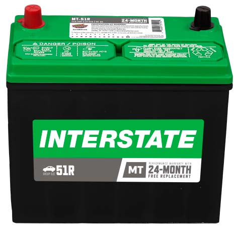 Batería Interstate MT-51R-IN / 18 MESES DE GARANTIA AL 100%