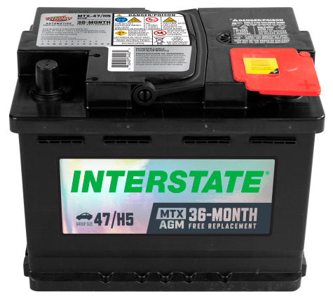 Batería Interstate AGM MTX-47/H5-IN / 24 MESES DE GARANTIA AL 100%