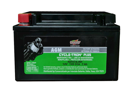 Batería Interstate para Moto FATX7A-INT / 6 MESES DE GARANTIA AL 100%