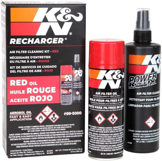 K&N 99-5000 KIT DE LIMPIEZA PARA FILTRO DE AIRE K&N 237ML - 355ML