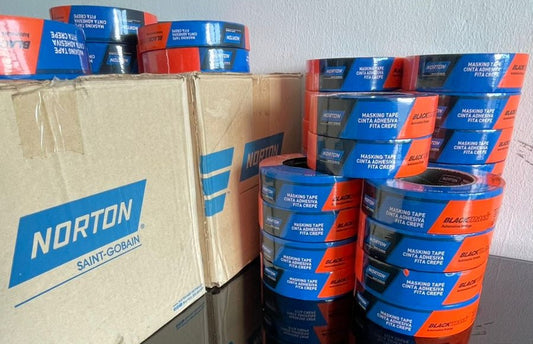 Cinta Automotriz Naranja Norton. Fácil De Pegar Y Despegar. Tape para Pintar.